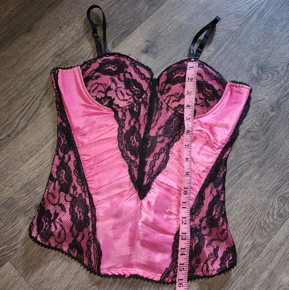 Y2k Wet Seal pink and black corset - Picture 2 of 5